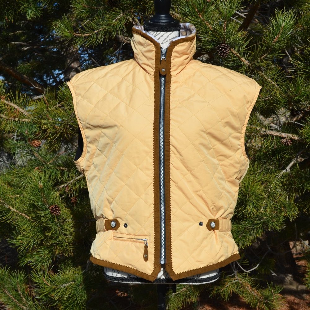 Obermeyer ski vest, yellow, size 10